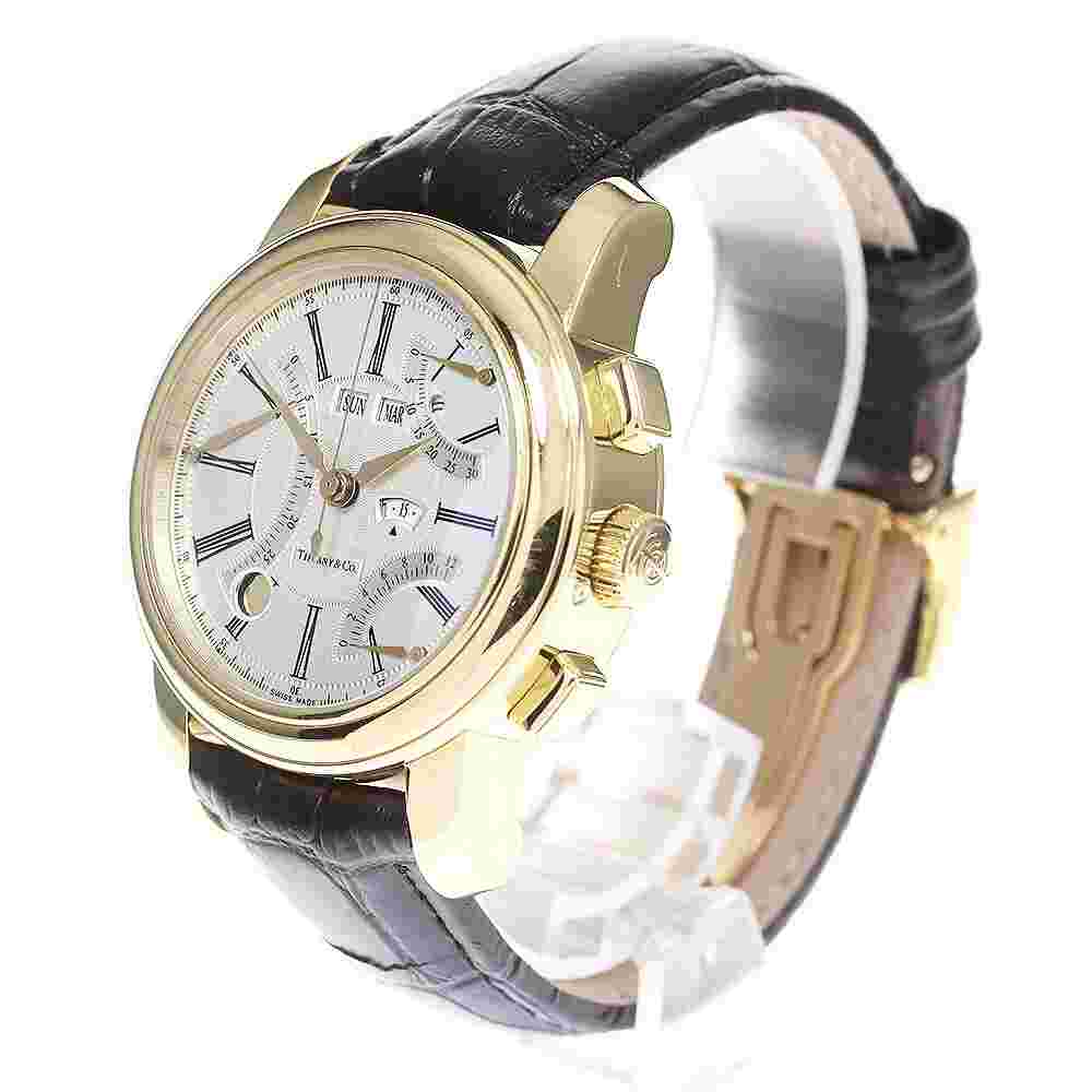 TIFFANY&Co. K18YG Men's Watch From Japan G1126