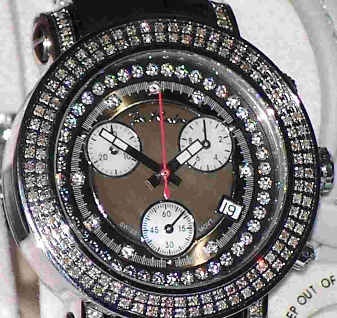 New Authentic womens joe rodeo Rio black JRO2 1.25ct.aprx.140 real diamond watch