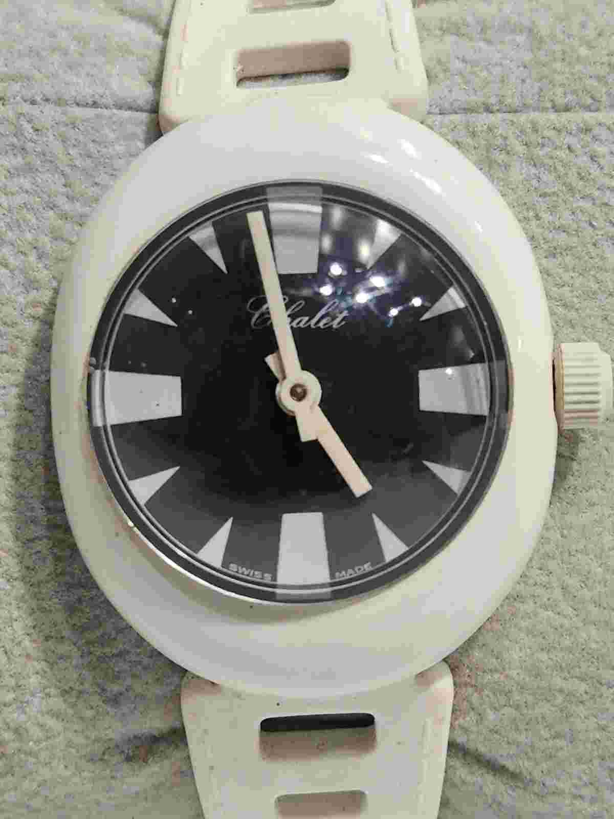 Chalet CYCOLAC SWISS MADE SPACE SHIP BUBBLE CRYSTAL Women's Wrist Watch,Working
