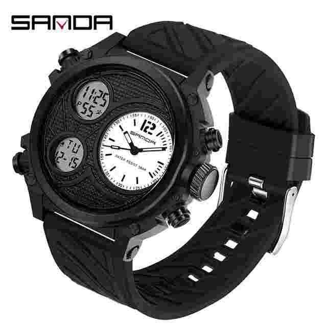 Men Watch Quartz Watches Wristwatch Waterproof Gift Sport Bright Screen Display