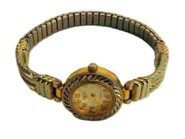 Victoria Rhein Ladies Watch, Gold Tone, Stainless Back, Stretch Band,  JWL-312