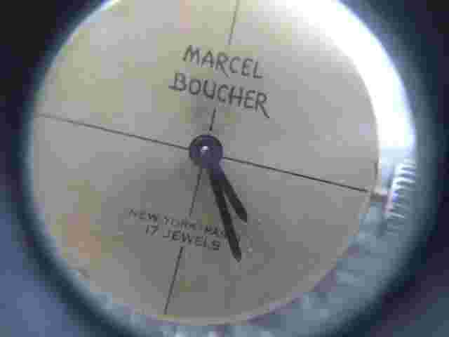 Marcel Boucher Wind Up Watch 17 Jewels Gold Case Dial Needs Service Good Balance