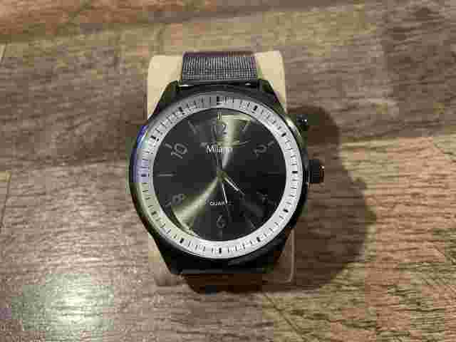 Men’s Milano Quartz Watch Stainless Steel Water Resistant 52mm