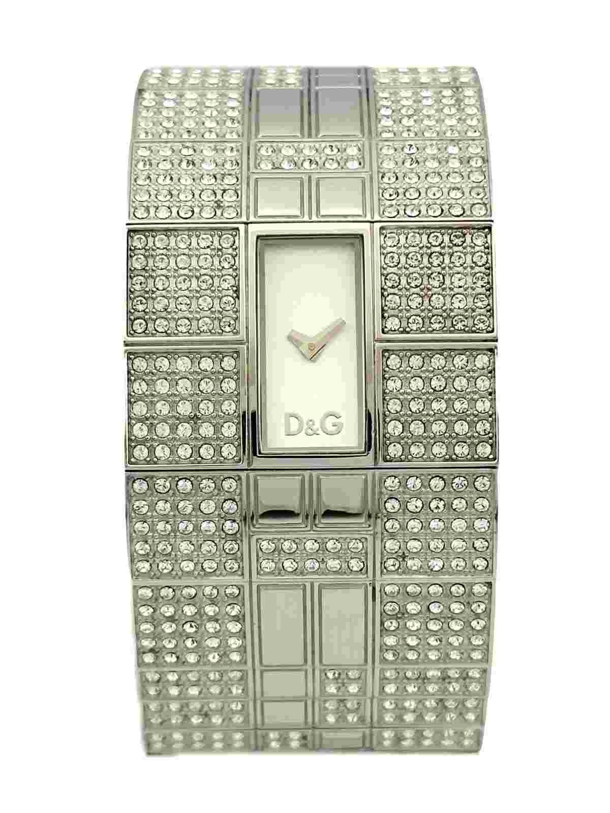 D&G Dolce & Gabbana Women's Queen Mary DW0113 Crystallized Stones Bracelet Watch