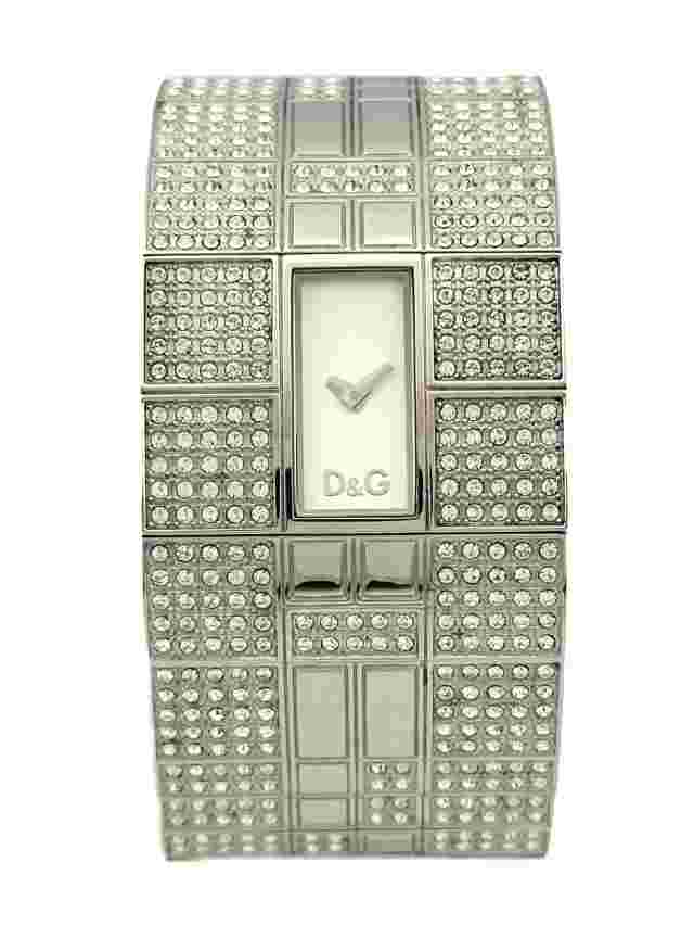 D&G Dolce & Gabbana Women's Queen Mary DW0113 Crystallized Stones Bracelet Watch
