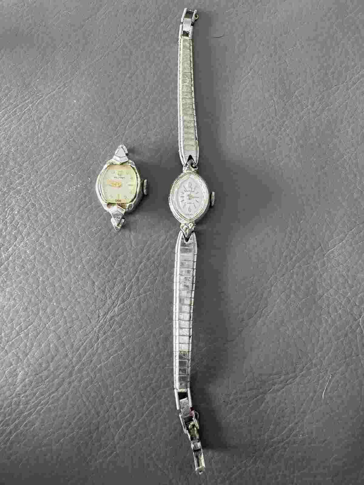 Vintage Lady Vantage + Hallmark 10k Rolled Gold Watches As Is