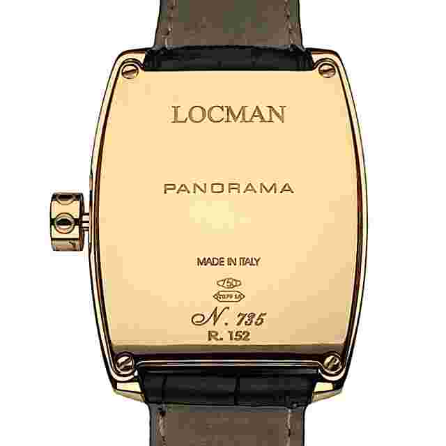 LOCMAN PANORAMA 18K (750) GOLD SWISS MOVEMENT ETA 2824-2  MEN'S WATCH REF. 152