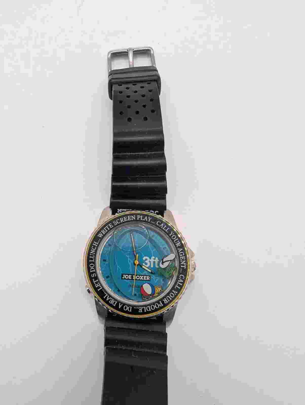 Unisex Joe Boxer 1995 Pool Funny Casual Indiglo Watch