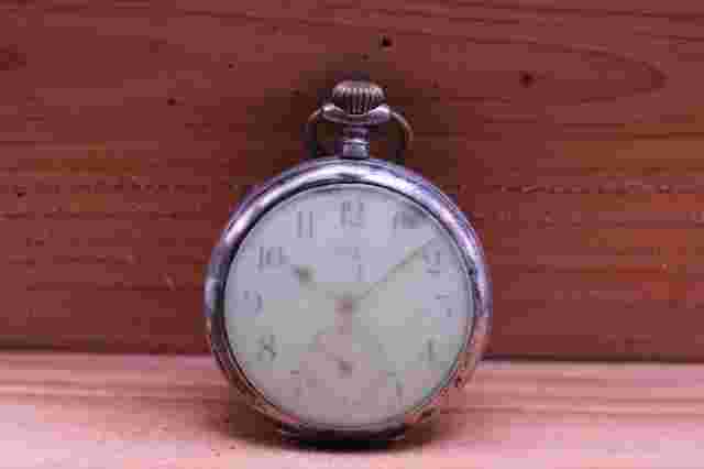 UNION ANCRE 800 SILVER MEN'S POCKET WATCH 47.5mm FOR REPAIR (IP)