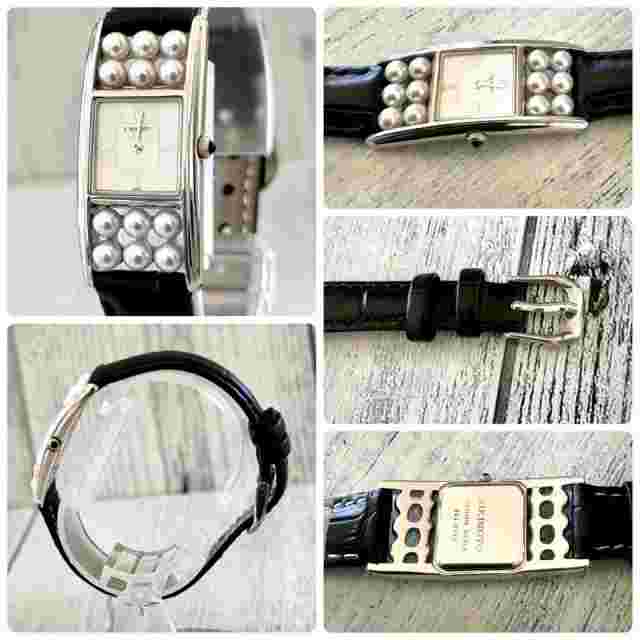 MIKIMOTO Used Wristwatch Pearl 12P Rare Authentic Cleaned