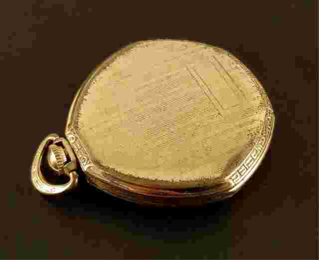 Vintage ELCO Swiss Pocket Watch 17 Jewels Gold Filled Case