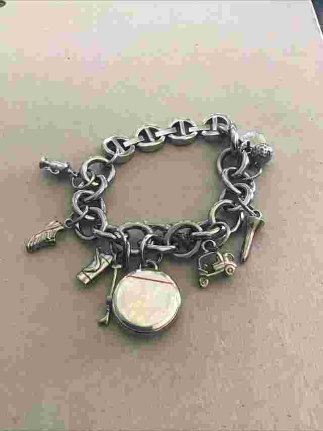 Callaway Golf Womens Charm Bracelet-Stainless Steel Adjustable Watch