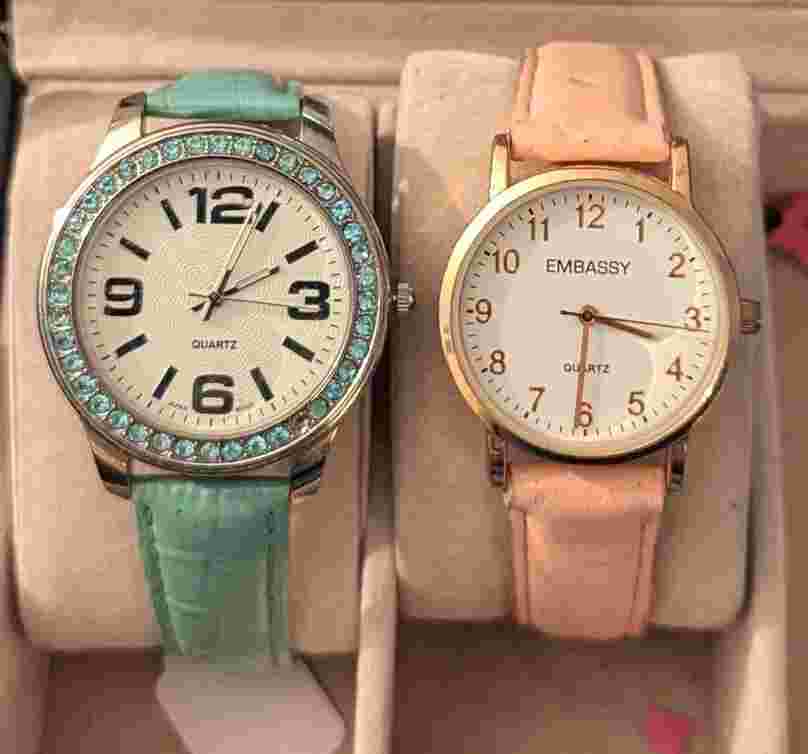 WORKING Ladies EMBASSY By Gruen Rose Gold Tone, Pink Band, Classic Quartz Watch