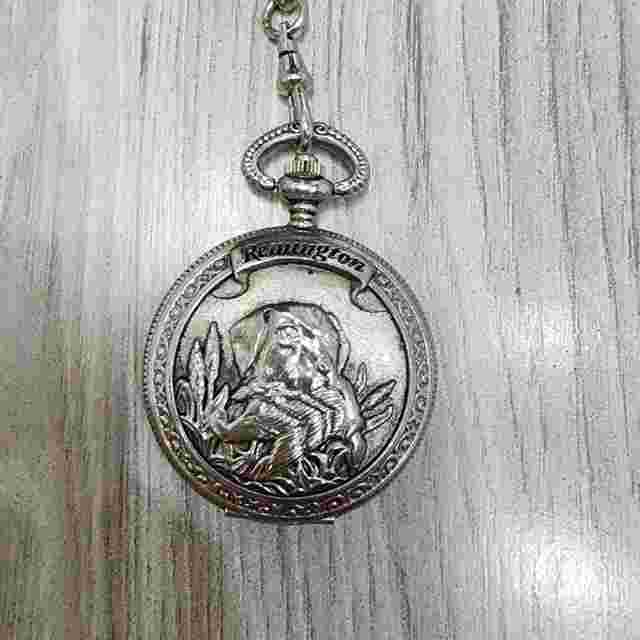 Vintage Remington Pocket Watch with Chain Clip not tested