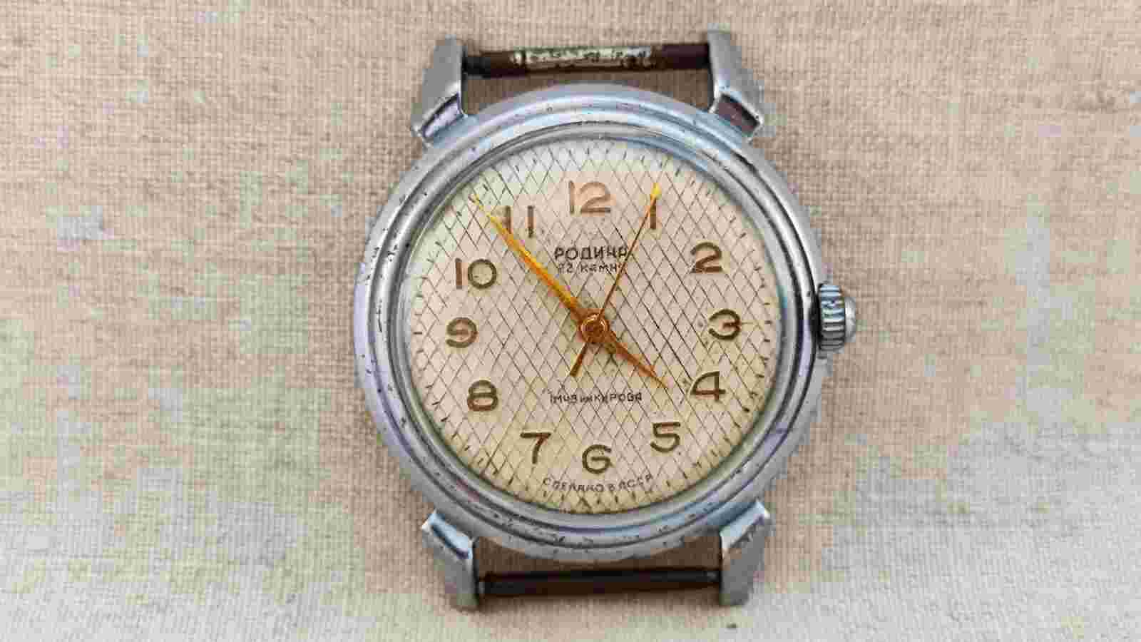 Vintage men's watch Rodina with Automatic USSR