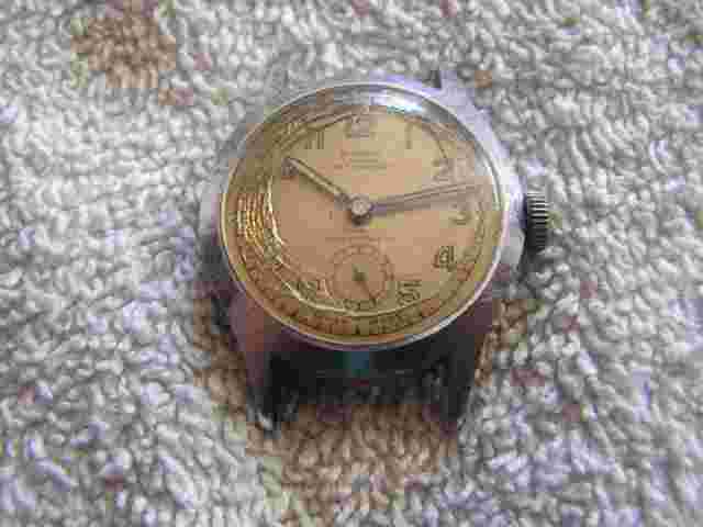 Vintage Lausanne Incabloc Military Style Watch