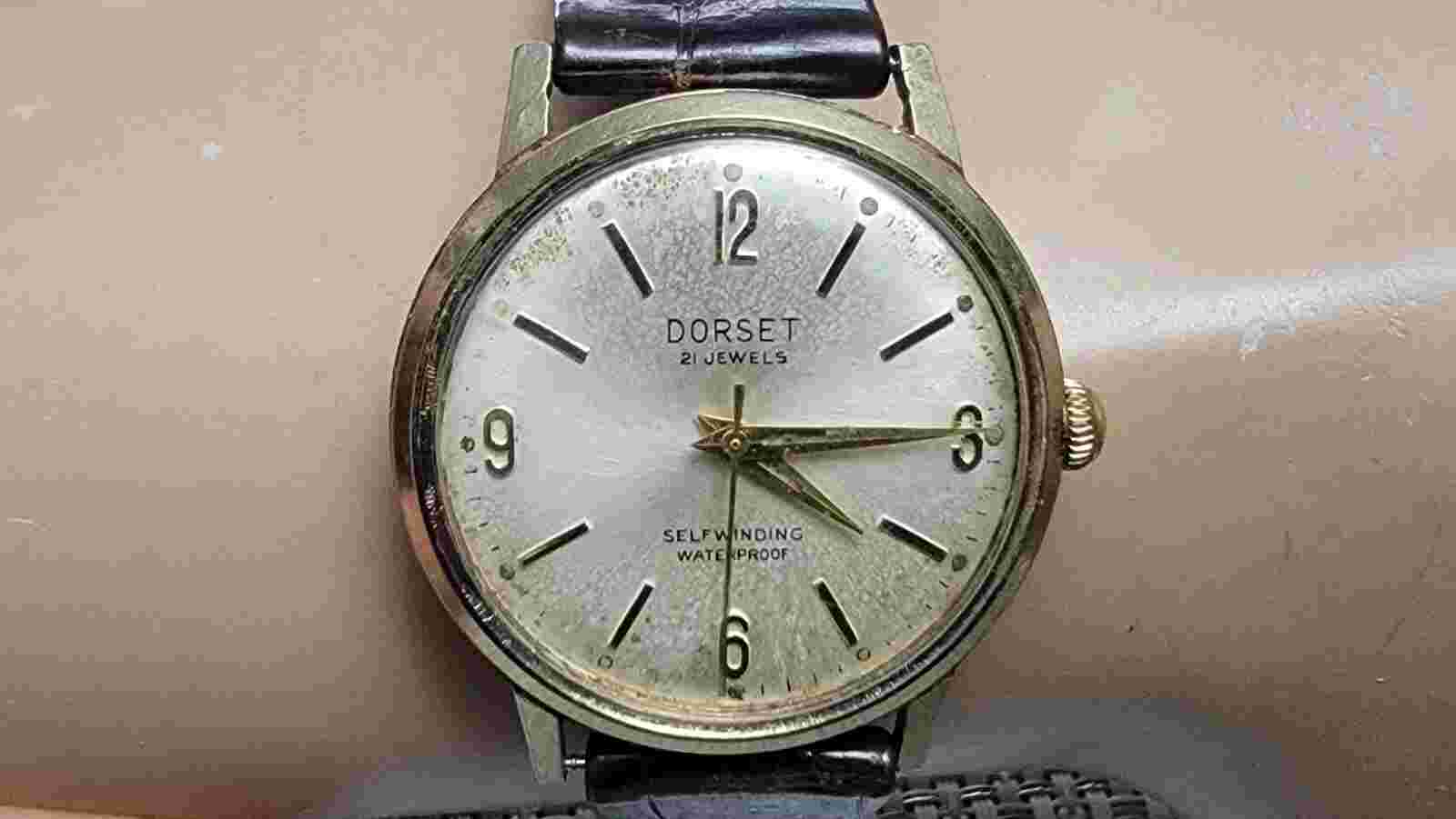 Vintage Dorset Gold Plated 21 Jewels Automatic Men's Watch
