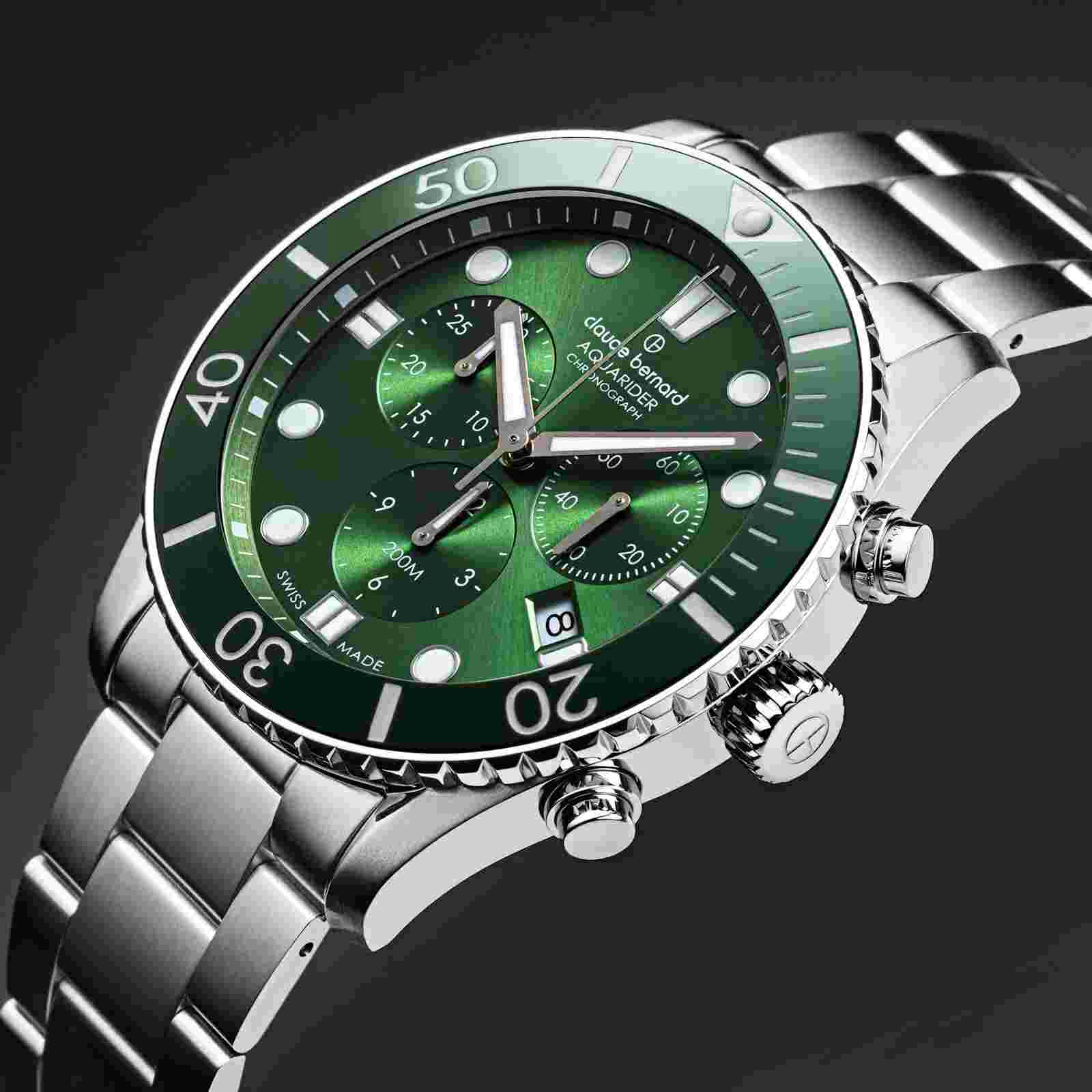 Claude Bernard by Edox - Aquarider Chronograph - 10252-3VBM-VIB Watch Men Diver