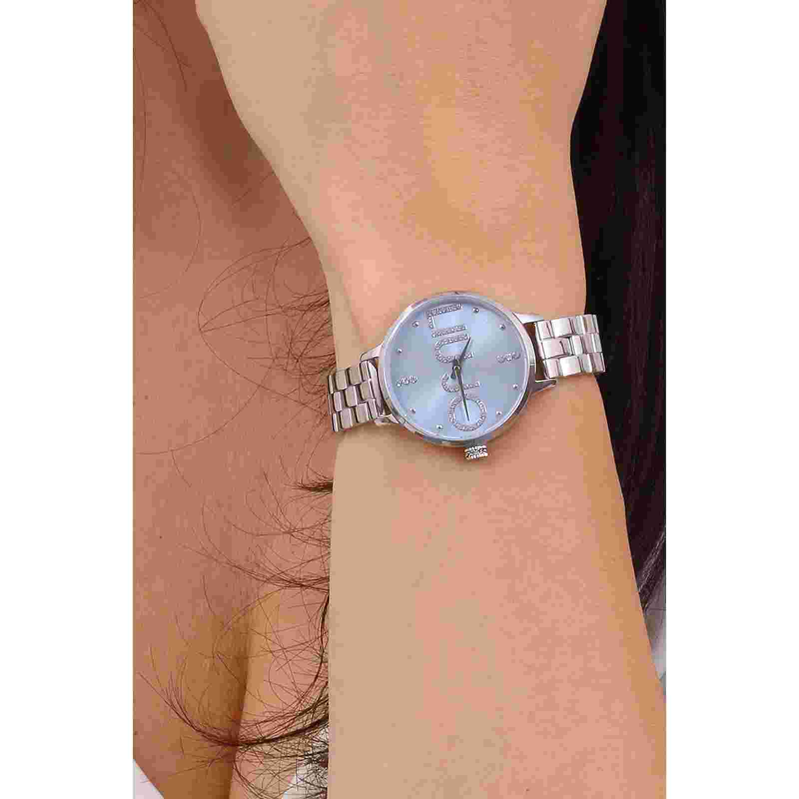 Women's Watch Liu Jo Steel Case Baby Blue Dial New TLJ2039