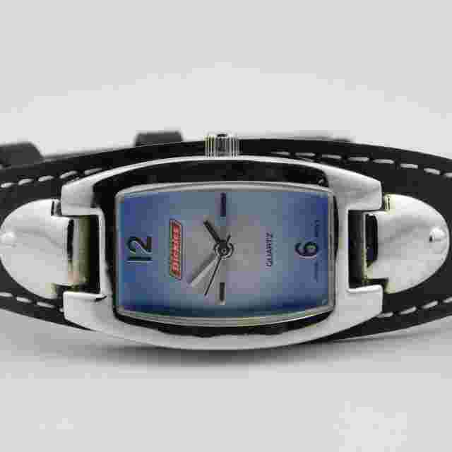 Genuine DICKIES Genuine Leather Quartz Analog Women's Watch New Battery