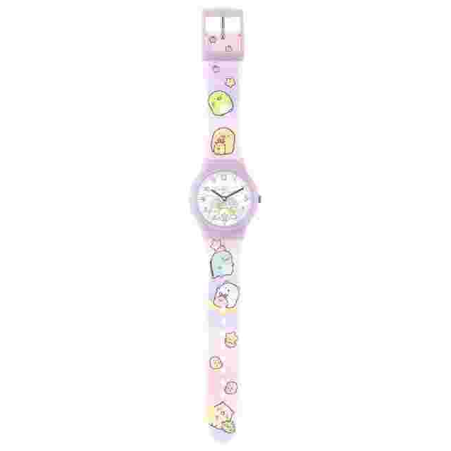 Sunflame J-Axis Sumikkogurashi Plastic Watch CX2A0006-PU Women's Purple