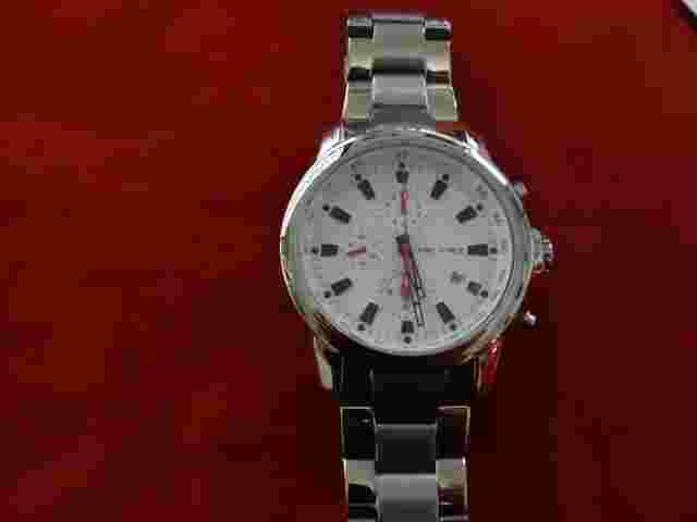 TIMEFORCE Avalanche Chronograph White Dial Stainless Steel Men's Watch TF 7005