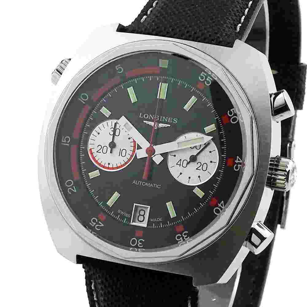 Longines Heritage Men's Black Watch - L2.796.4.52.2