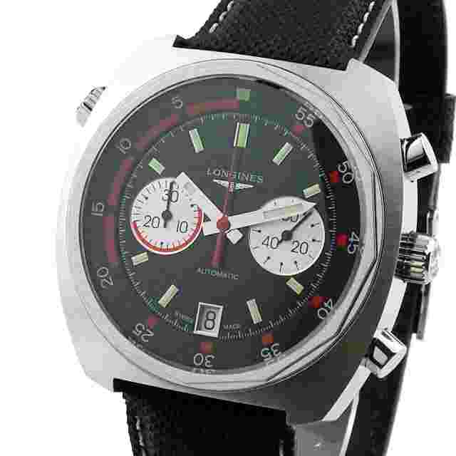 Longines Heritage Men's Black Watch - L2.796.4.52.2