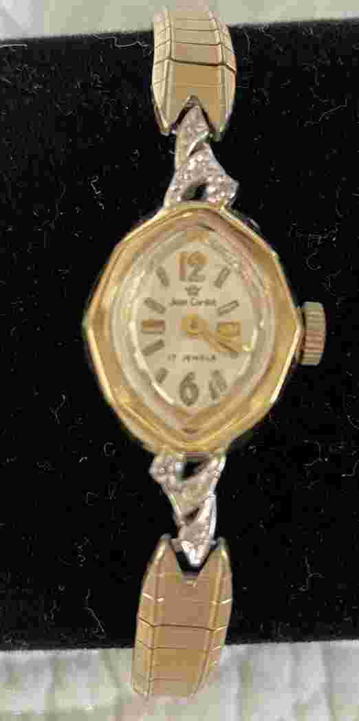 Jean Cardot 17 jewel ladies watch Goldtone