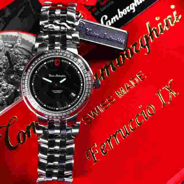TONINO LAMBORGHINI FERRUCCIO IX DIAMOND BAZEL ETA 2824-2 Swiss Automatic Watch