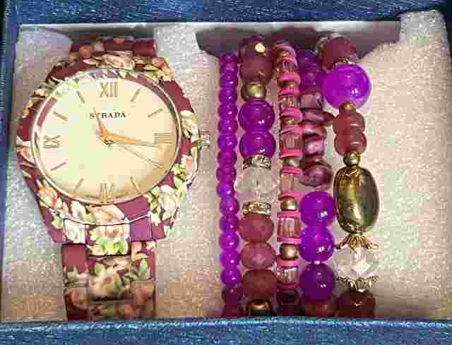 Lot Of 5 STRADA Watch & Bracelet Sets All New In Box (READ DESCRIPTION)