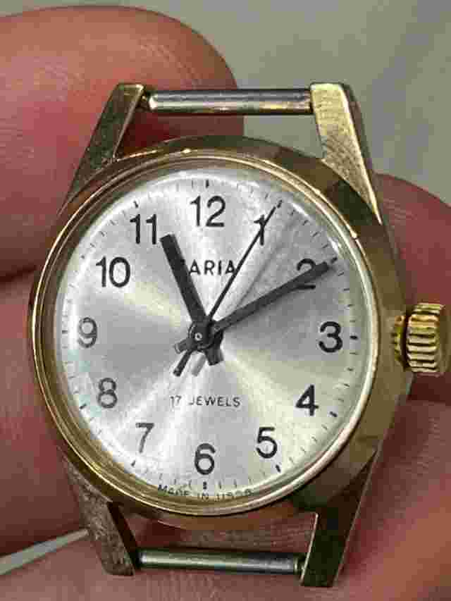Gold Plated USSR Watch Vintage ZARIA Mehannical 17 Ruby Jewels