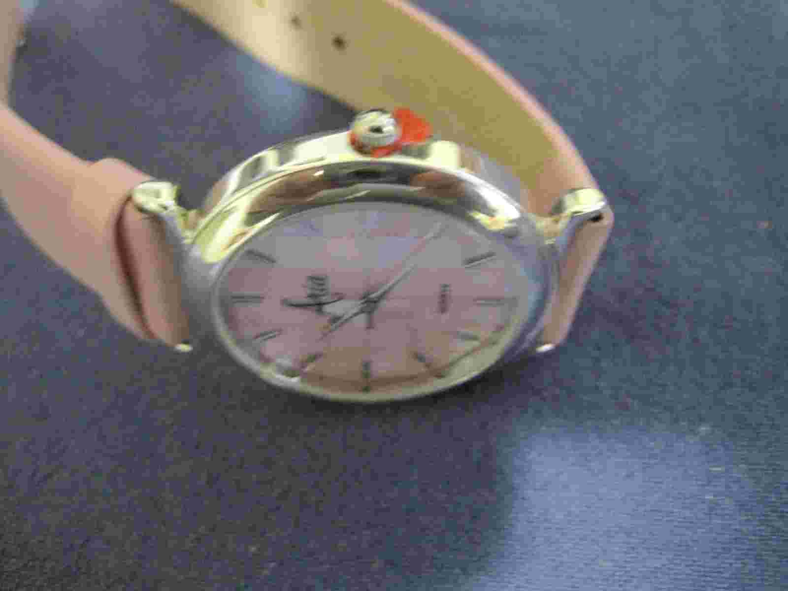 #26 lady all pink sterling silver ARIA guartz watch