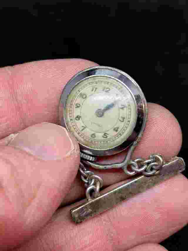 Tivoli Fob Watch Nurses Piece Skeleton Antique Spares Repairs Vintage Item 9z