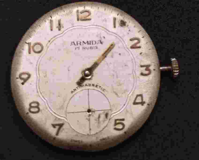 ETA UNITAS WINDING MOVEMENT CAL NO6325 SIDE SECOND CROWN AT-3 O'CLOCK MO-11,000