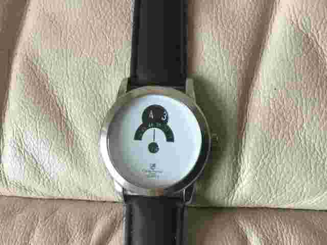 Charles Dumont Paris Watch NO. 6850 Unique Dial New Battery-Excellent Condition