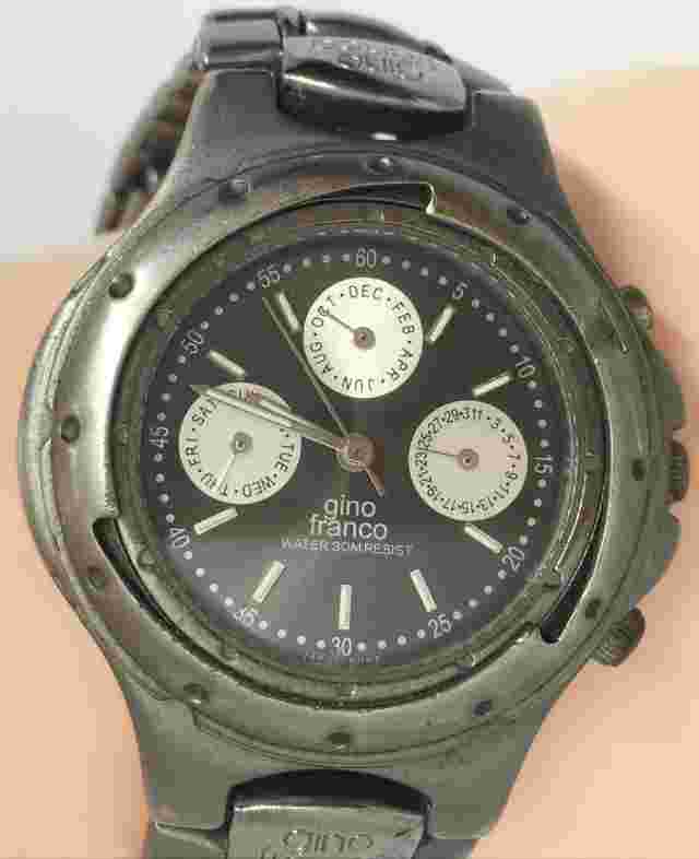GINO FRANCO QUARTZ 3ATM WATER RESISTANT MULTI FUNCTION UNI-SEX WRISTWATCH
