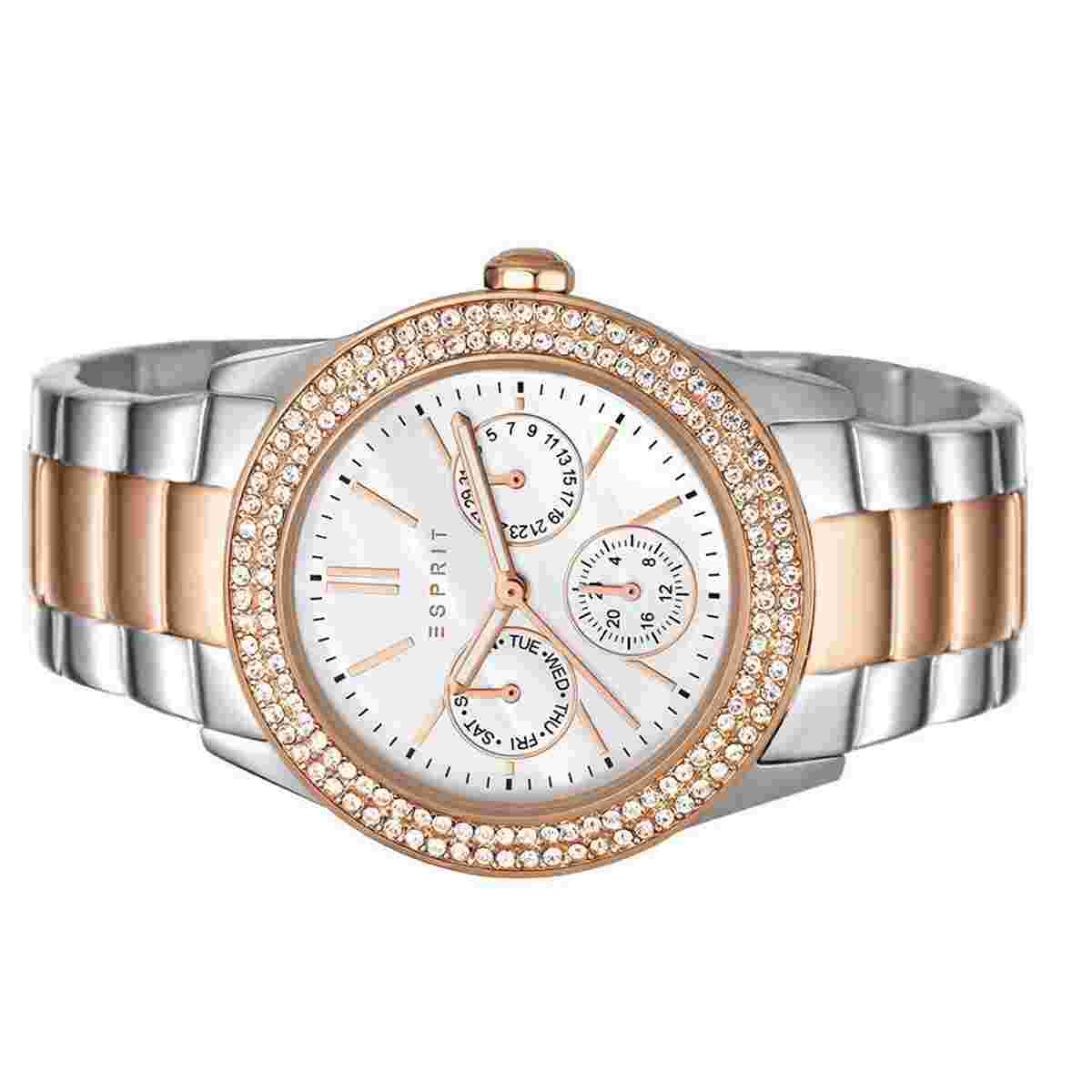 Esprit Women's Watch Bracelet Watch Peony Stainless Steel Bicolor ES103822016-1