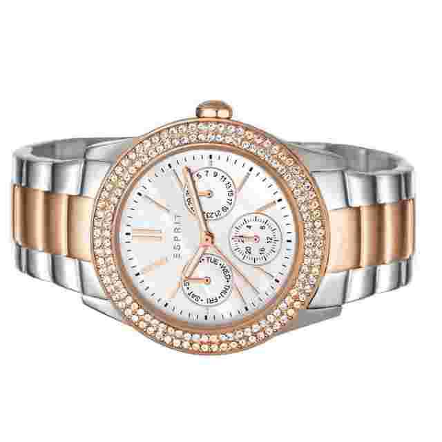 Esprit Women's Watch Bracelet Watch Peony Stainless Steel Bicolor ES103822016-1