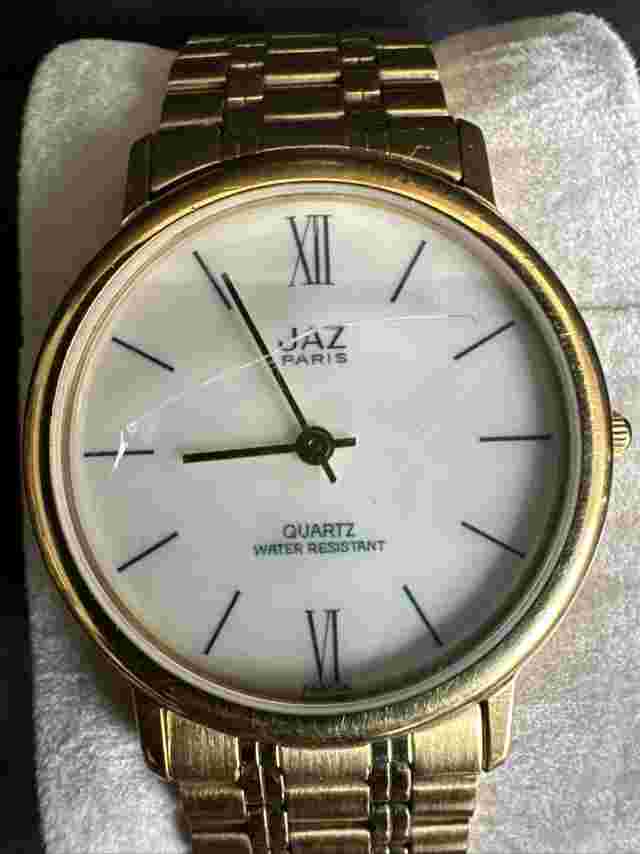 vintage Jaz Paris Quartz Watch As Is ( Glass Is Cracked)
