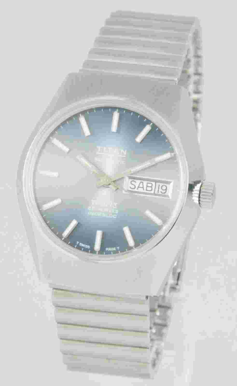 Titan Vintage Automatic TP 073 Day Date Steel Ref: 2168W3