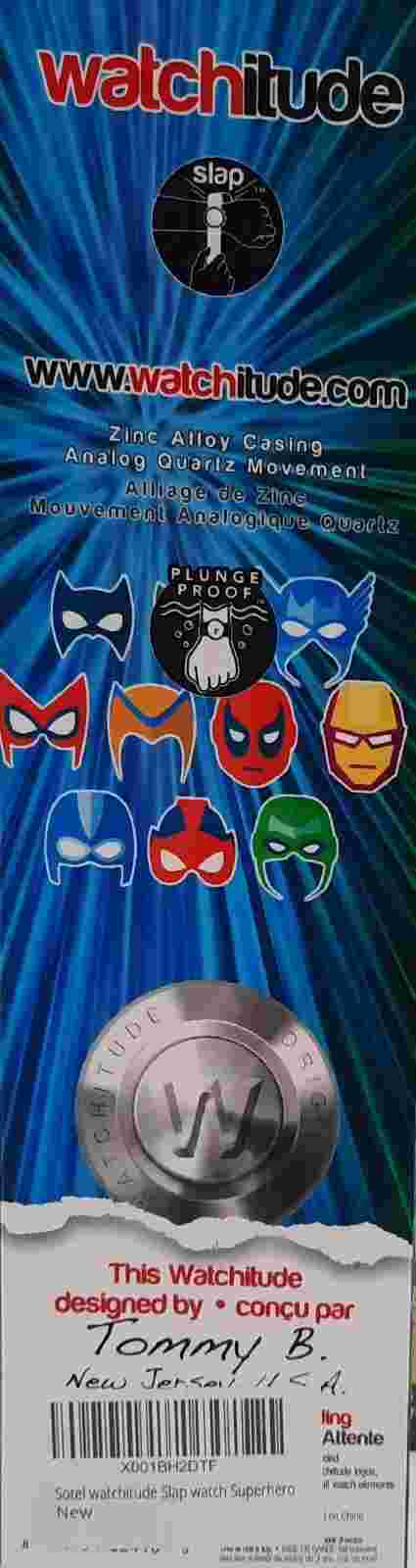 Watchitude Slap Watch Superhero New Individual Price
