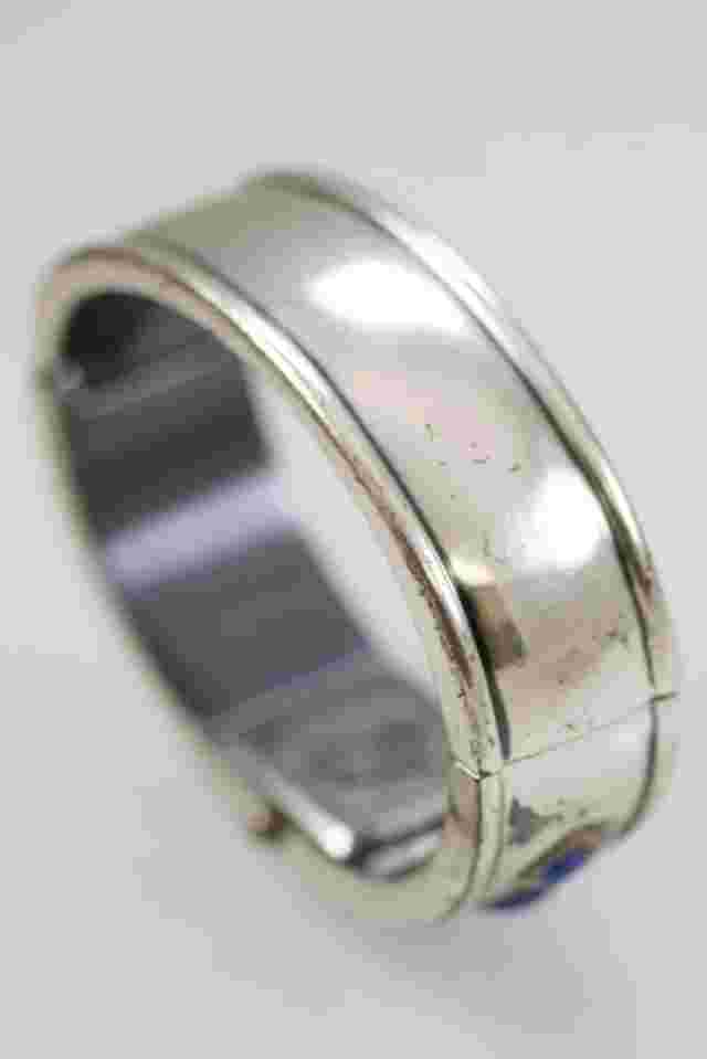 Cache Women Watch Silver  Stainless Steel Battery WR White Clip on Quartz