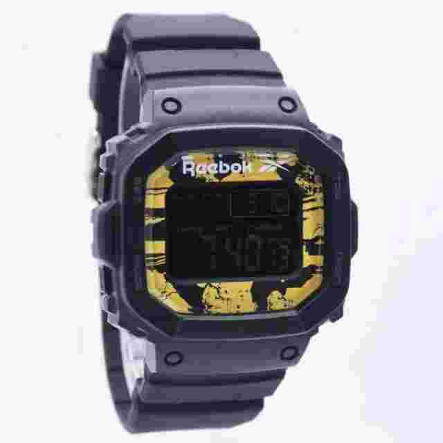 Reebok Proud Digital Watch Black/gold Camo Men Watch RV-POD-G9-PBPB-BY