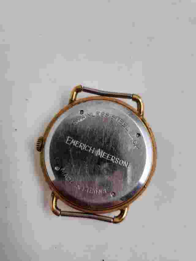 Vintage Emerich Meerson Paris 17 Jewel Manual Wind Dress Watch Made in France