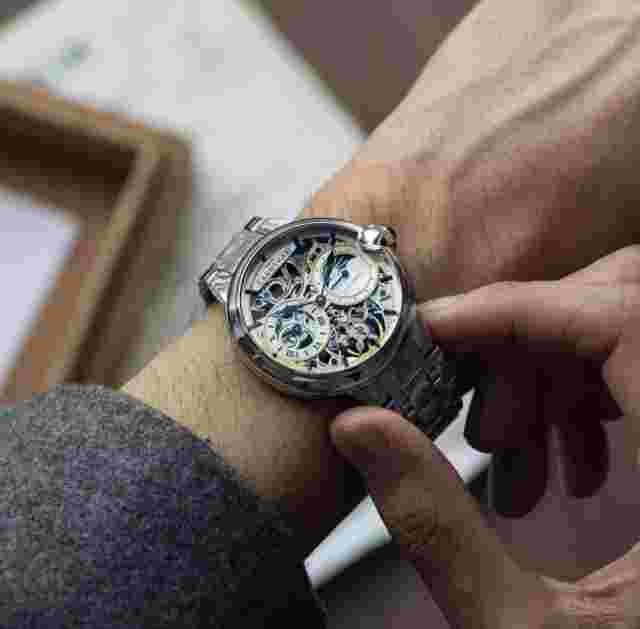 Thomas Earnshaw Barallier - mens automatic Skeleton watch