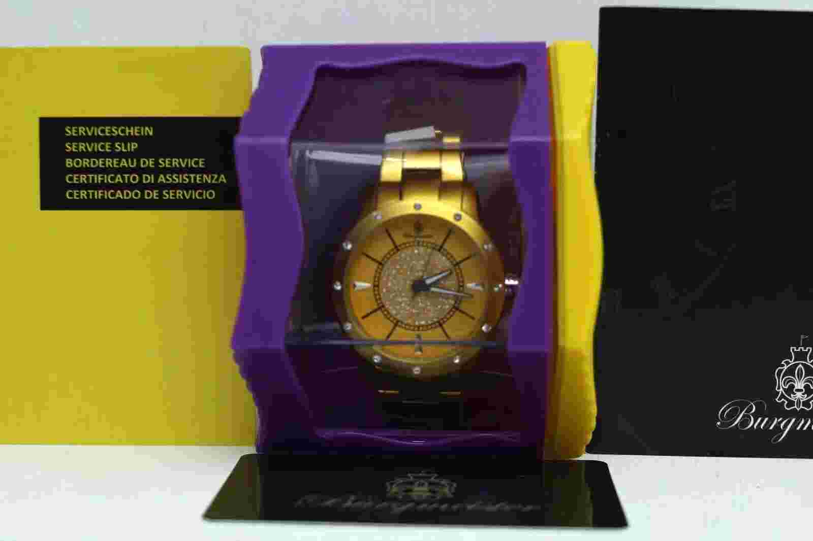 Burgmeister Crazy Color Luxury Women's Watch Yellow Dial Bracelet BM164-090D