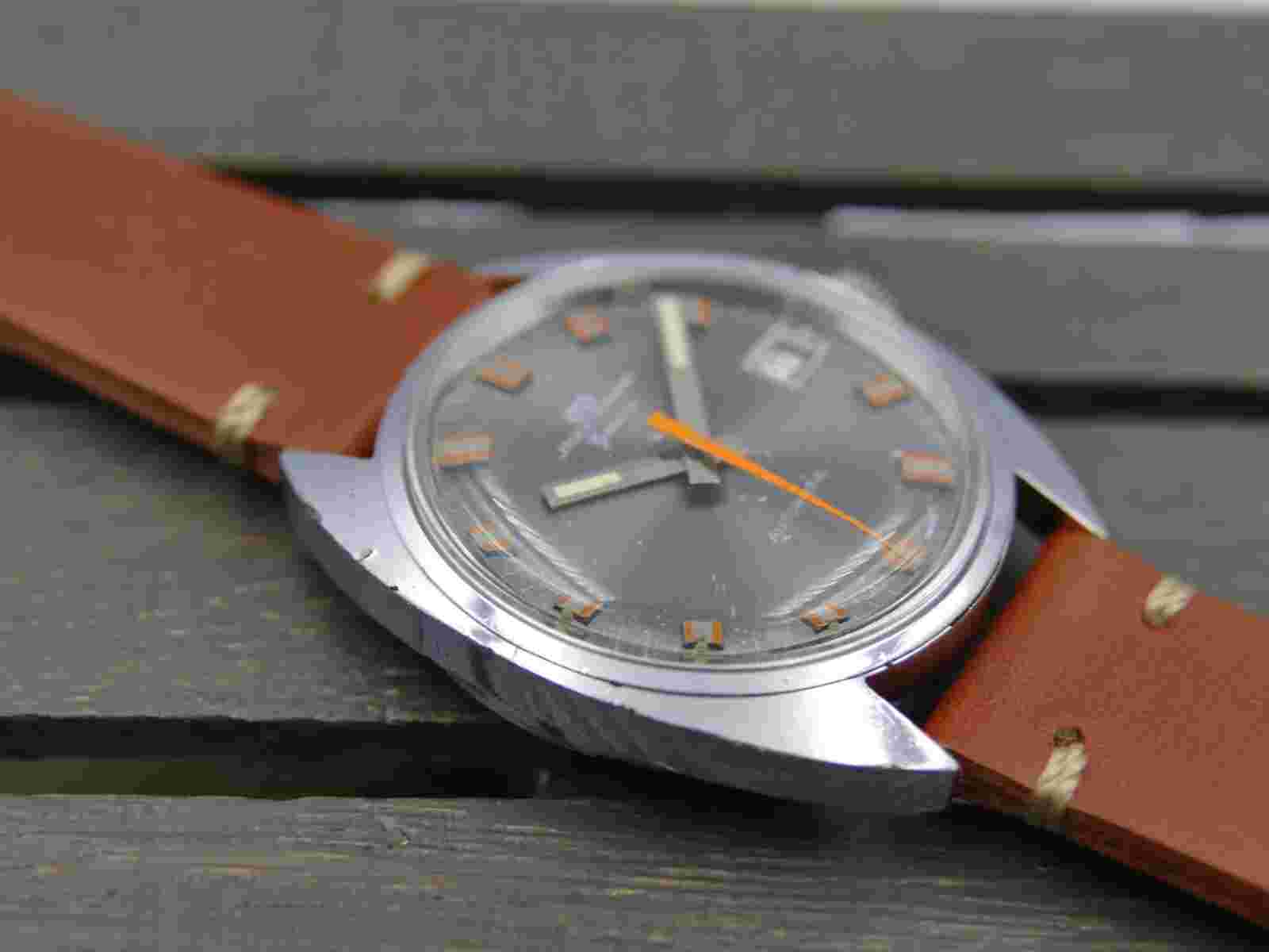 70's vintage watch mens Jaquet Girard Geneve automatic AS 2063 w/ box