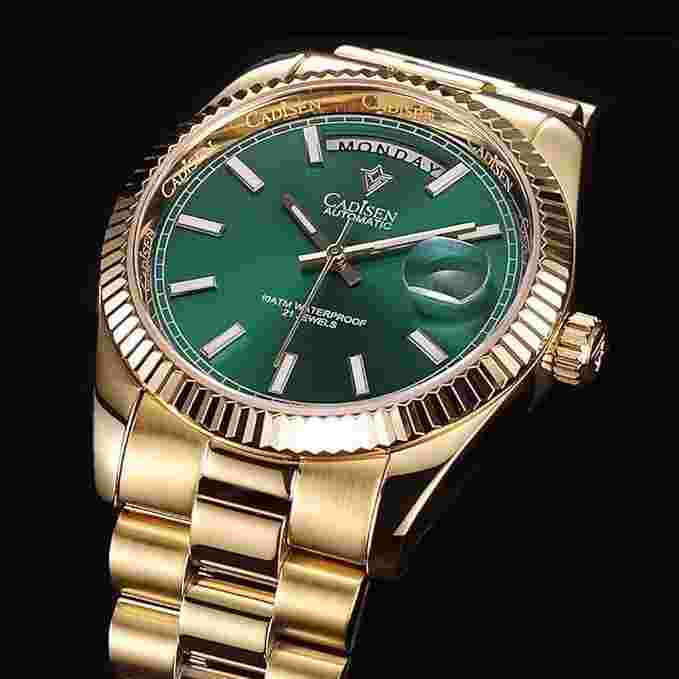 CADISEN C8185 Men's Date Just Automatic Stainless Steel 100M Waterproof Watch