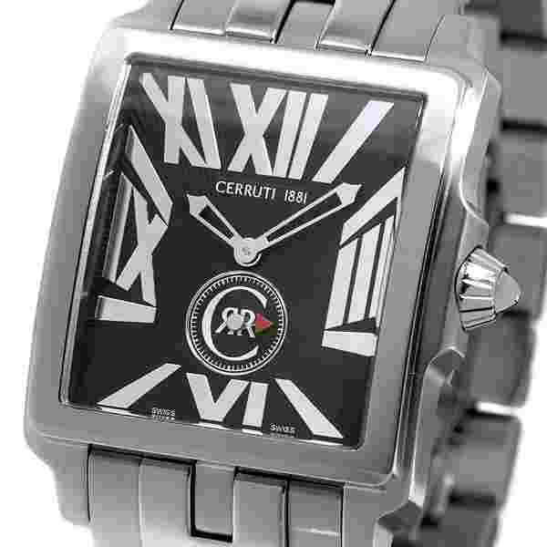 CERRUTI MEN'S ODISSEA UOMO SWISS STANLESS QUARTZ WATCH NEW BLACK CT65241X403021